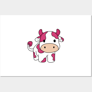 raspberry cow Posters and Art